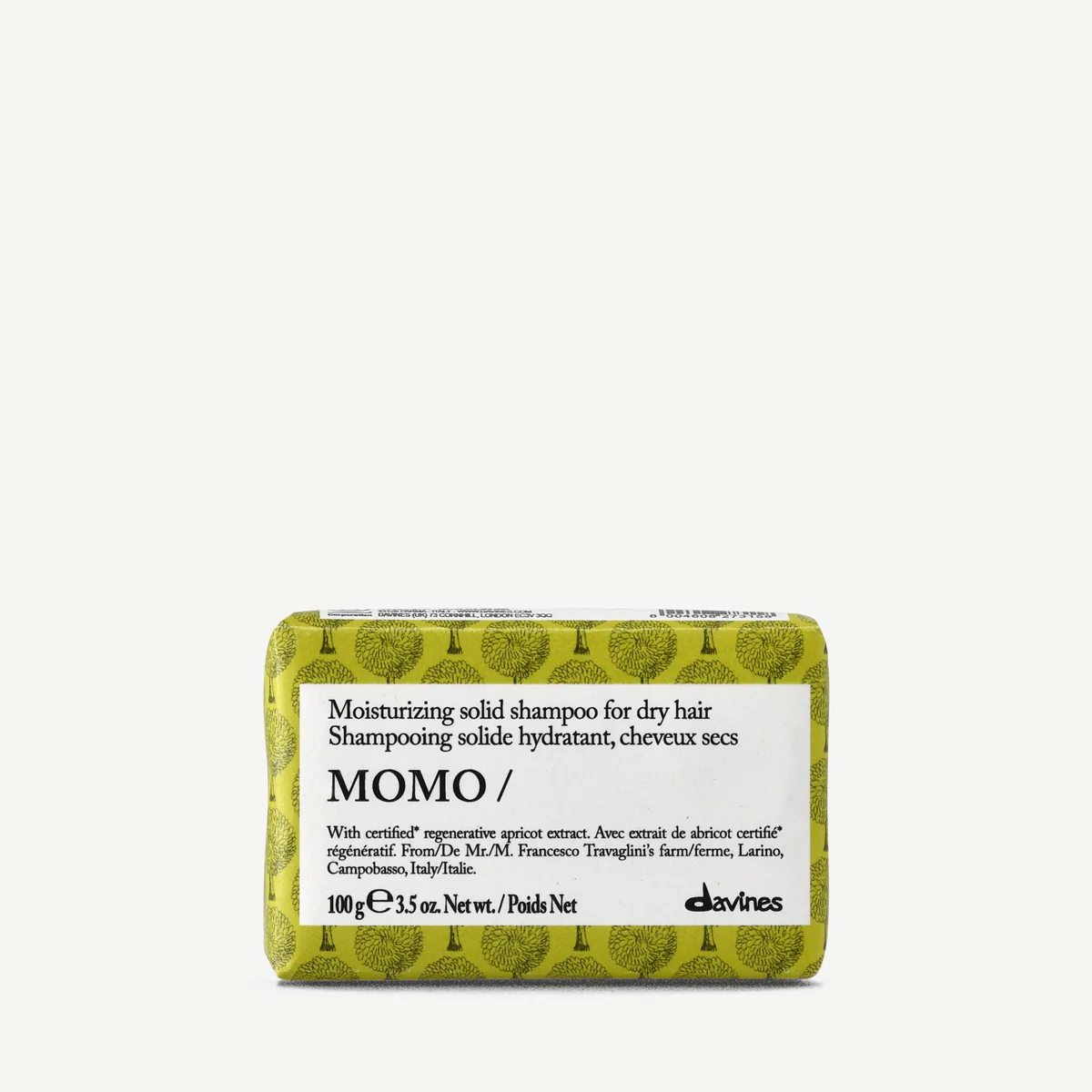 Твёрдый шампунь для деликатного очищения волос - Davines Momo Shampoo bar