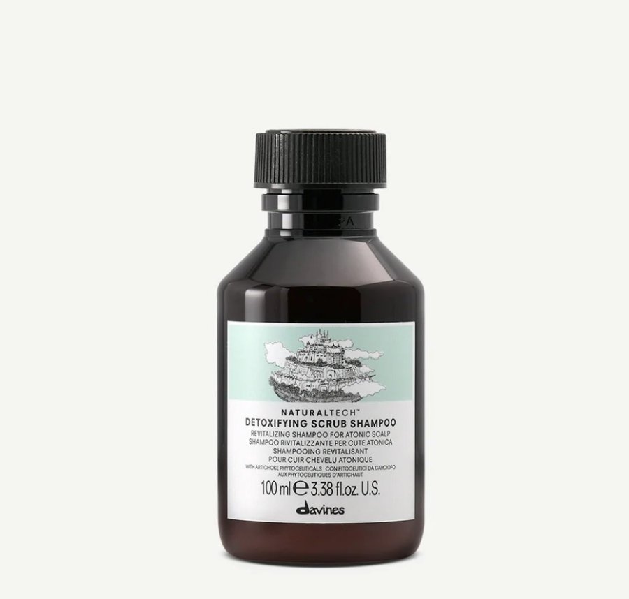 Детоксирующий шампунь-скраб - Davines New Natural Tech Detoxifying  scrub Shampoo